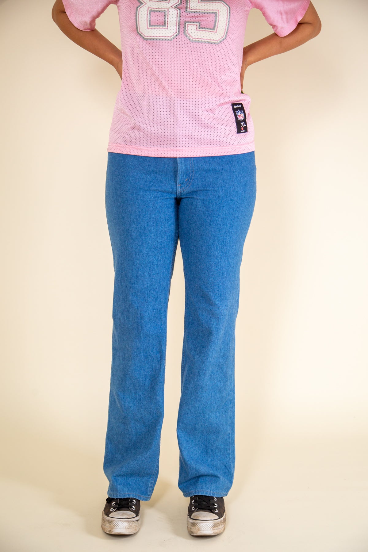 Blue Semi-Flare Jeans
