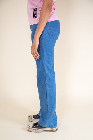 Blue Semi-Flare Jeans