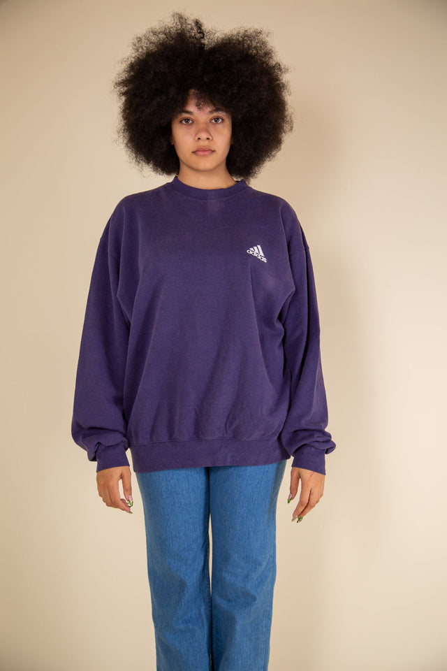 Purple Adidas Sweater